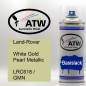 Preview: Land-Rover, White Gold Pearl Metallic, LRC618 / GMN: 400ml Sprühdose, von ATW Autoteile West.